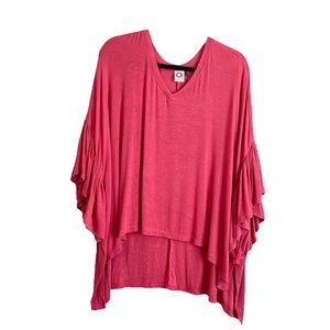 Anthropologie Akemi + Kin Ruffle sleeve oversized Blouse